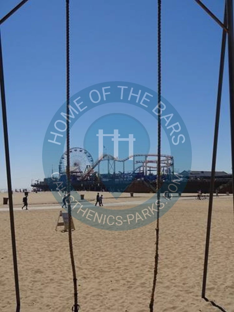 Calisthenics park in Old Muscle Beach, Pacific Terrace, Santa Monica, Los Angeles County, CAL Fire Southern Region, California, 90401, United States