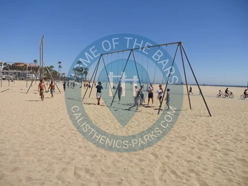 Calisthenics park in Old Muscle Beach, Pacific Terrace, Santa Monica, Los Angeles County, CAL Fire Southern Region, California, 90401, United States