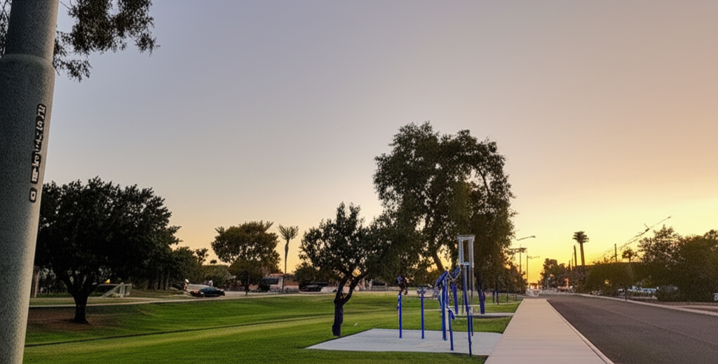 Calisthenics park in 7720, East Osborn Road, Scottsdale, Maricopa County, Arizona, 85251, United States