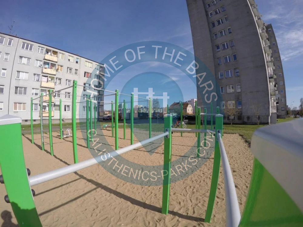 Calisthenics park in 10, Zalesie, Stogi, Gdańsk, województwo pomorskie, 80-665, Polska