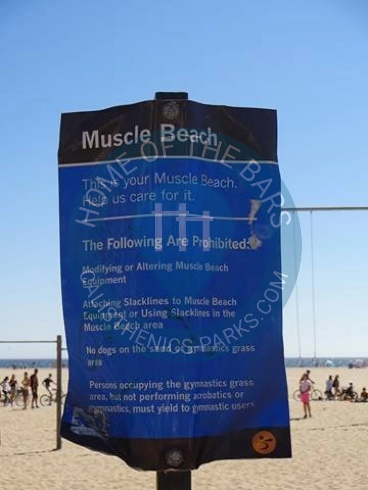 Calisthenics park in Old Muscle Beach, Pacific Terrace, Santa Monica, Los Angeles County, CAL Fire Southern Region, California, 90401, United States
