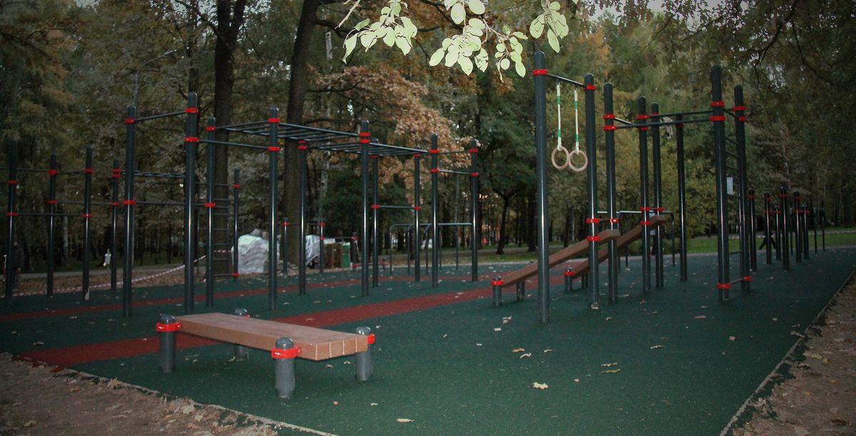 Calisthenics park in 36 к4 с4, Дубнинская улица, район Восточное Дегунино, Москва, Центральный федеральный округ, 127591, Россия