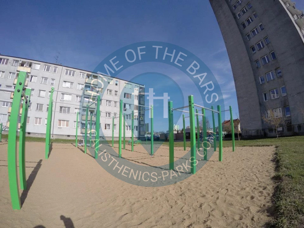 Calisthenics park in 10, Zalesie, Stogi, Gdańsk, województwo pomorskie, 80-665, Polska