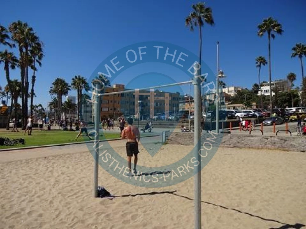 Calisthenics park in Old Muscle Beach, Pacific Terrace, Santa Monica, Los Angeles County, CAL Fire Southern Region, California, 90401, United States