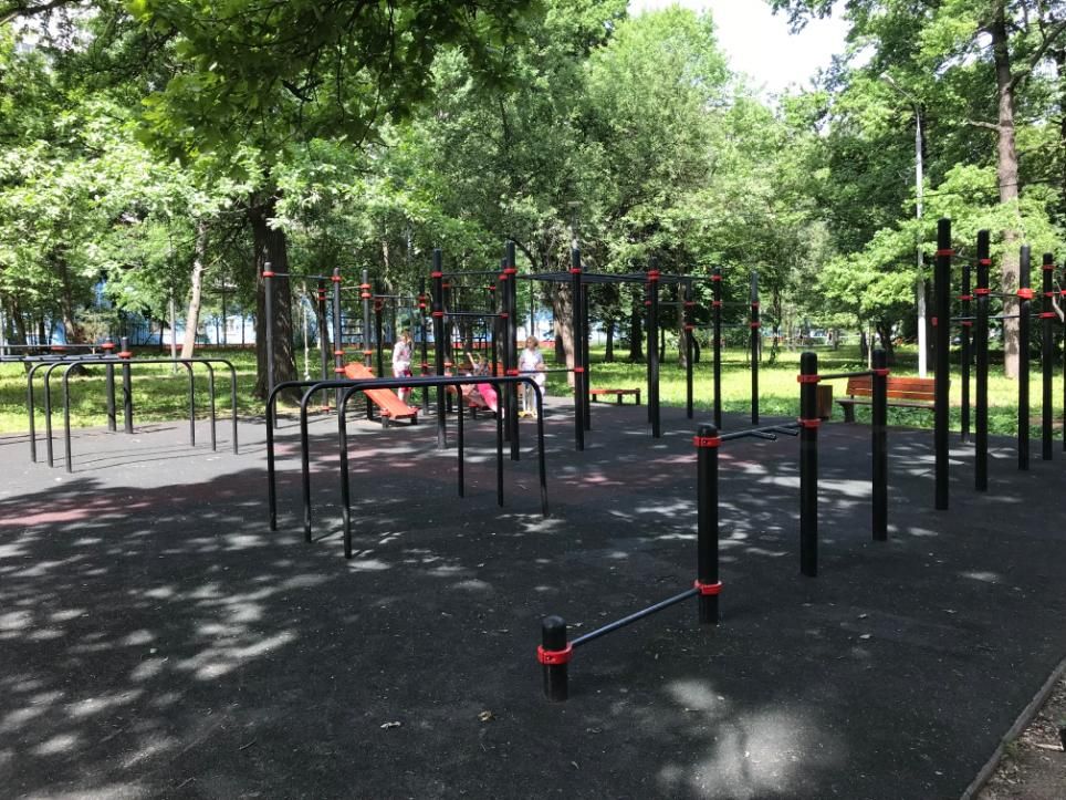 Calisthenics park in 36 к4 с4, Дубнинская улица, район Восточное Дегунино, Москва, Центральный федеральный округ, 127591, Россия