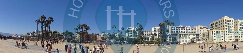 Calisthenics park in Old Muscle Beach, Pacific Terrace, Santa Monica, Los Angeles County, CAL Fire Southern Region, California, 90401, United States