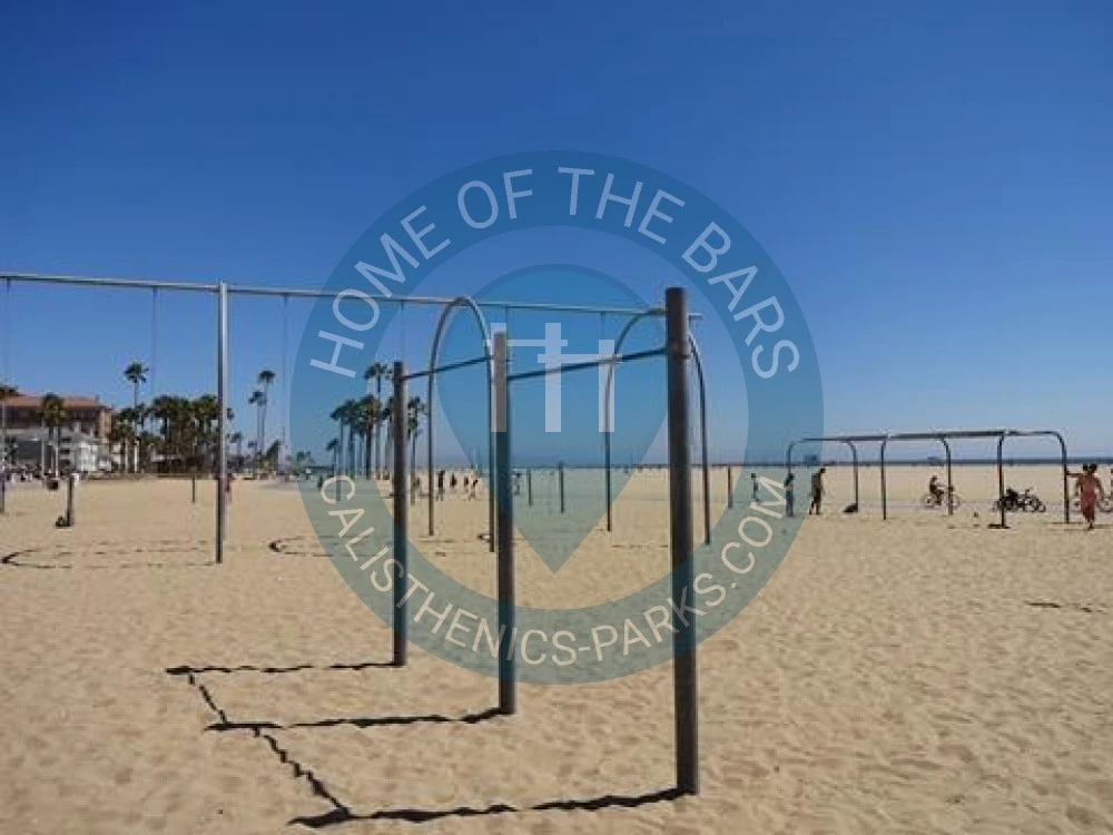 Calisthenics park in Old Muscle Beach, Pacific Terrace, Santa Monica, Los Angeles County, CAL Fire Southern Region, California, 90401, United States