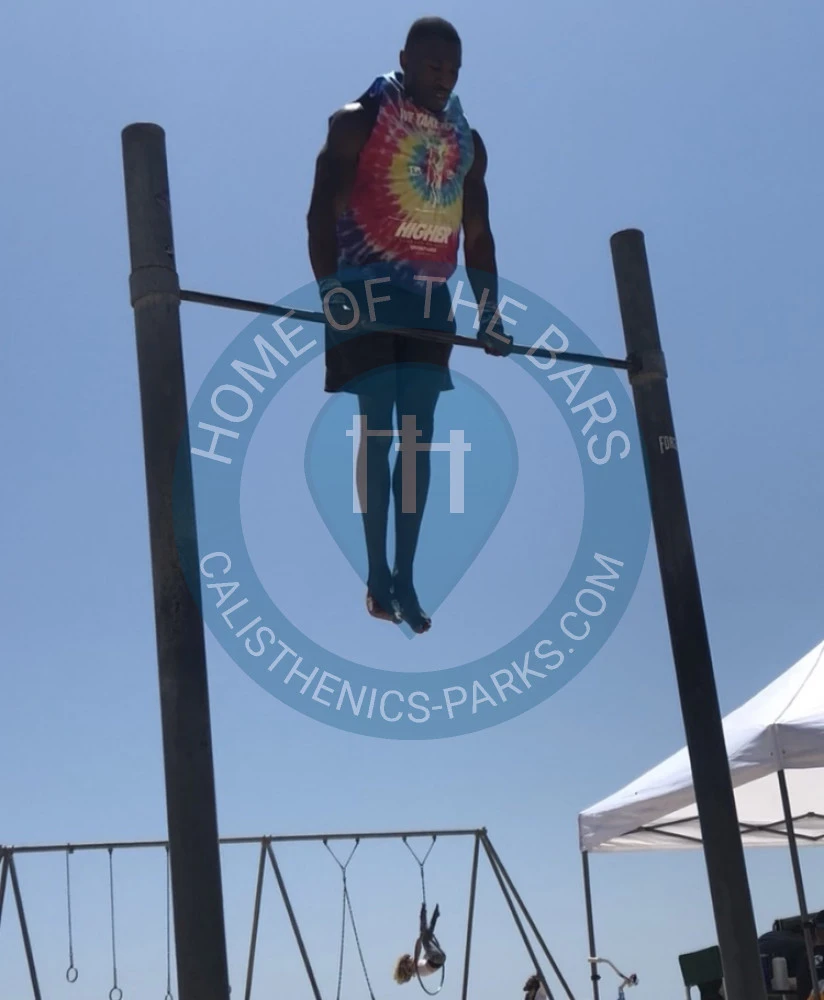 Calisthenics park in Old Muscle Beach, Pacific Terrace, Santa Monica, Los Angeles County, CAL Fire Southern Region, California, 90401, United States