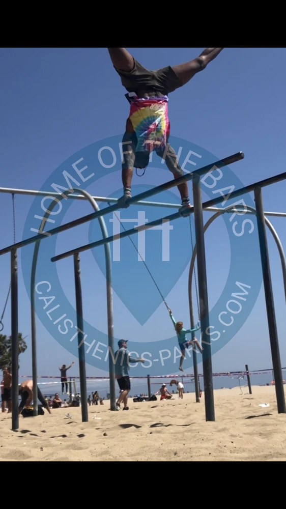 Calisthenics park in Old Muscle Beach, Pacific Terrace, Santa Monica, Los Angeles County, CAL Fire Southern Region, California, 90401, United States