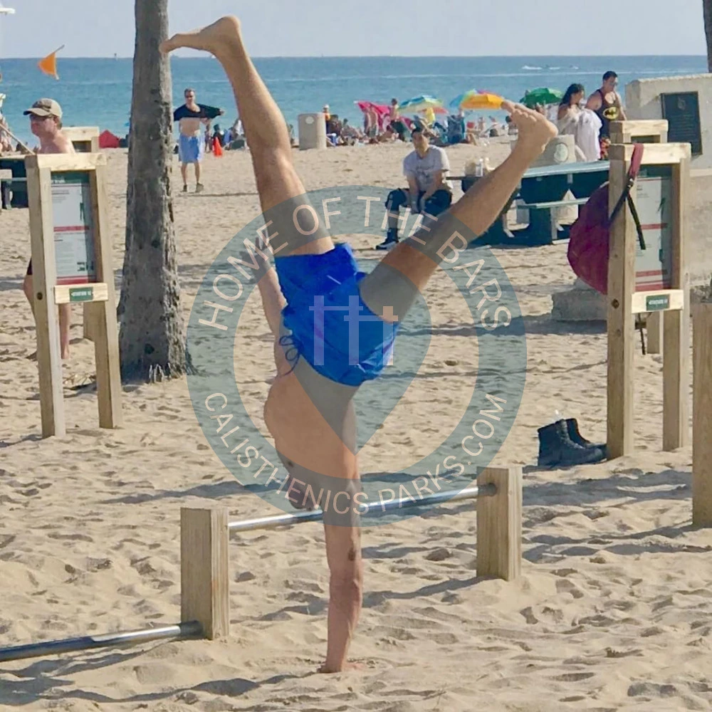 Calisthenics park in Bodyweight Fitness Course, South Atlantic Boulevard, Fort Lauderdale, Broward County, Florida, 33316, United States