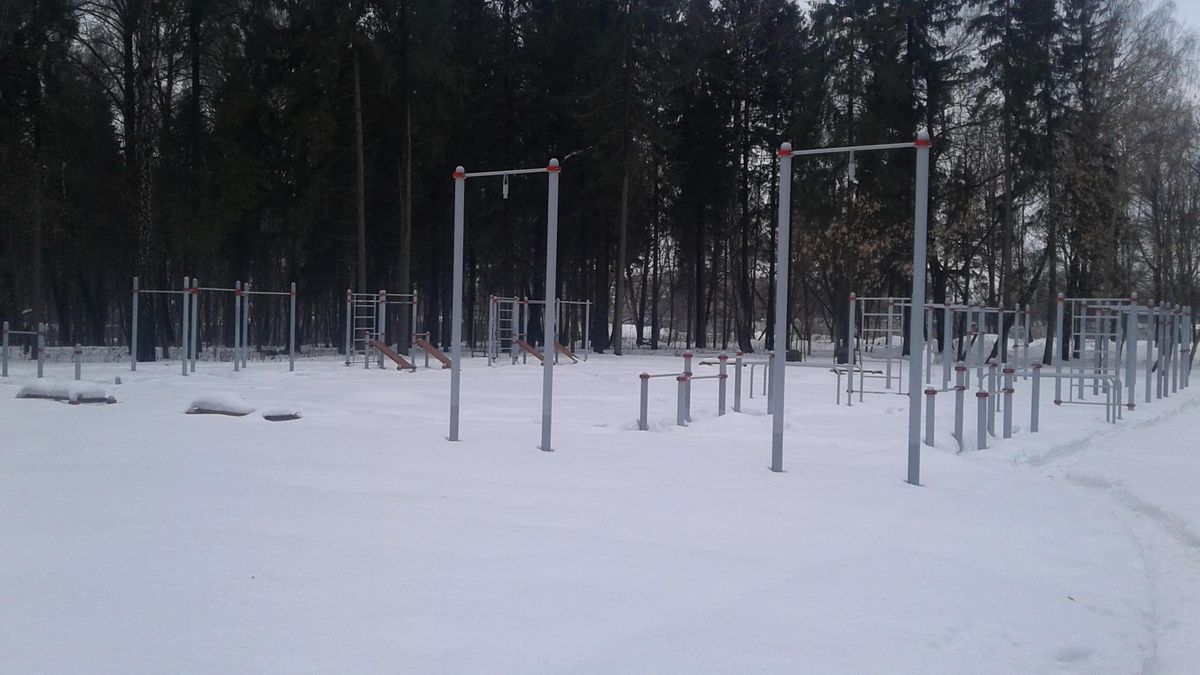 Outdoor Gym - Novomoskovsk - Novomoskovsk - Aire de Fitness - Взрослый Парк - Russia - Spot