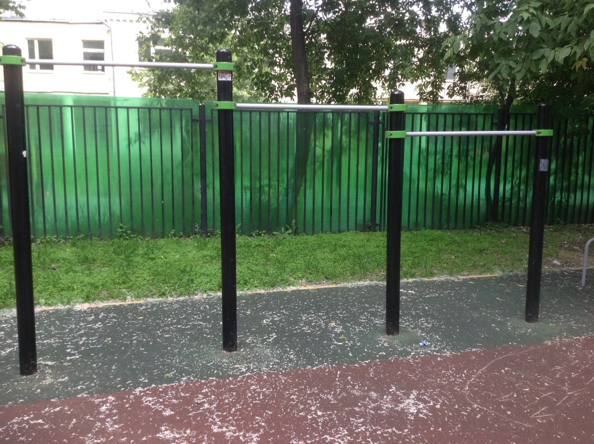 Calisthenics park in 8 к1, Таможенный проезд, район Лефортово, Москва, Центральный федеральный округ, 111033, Россия