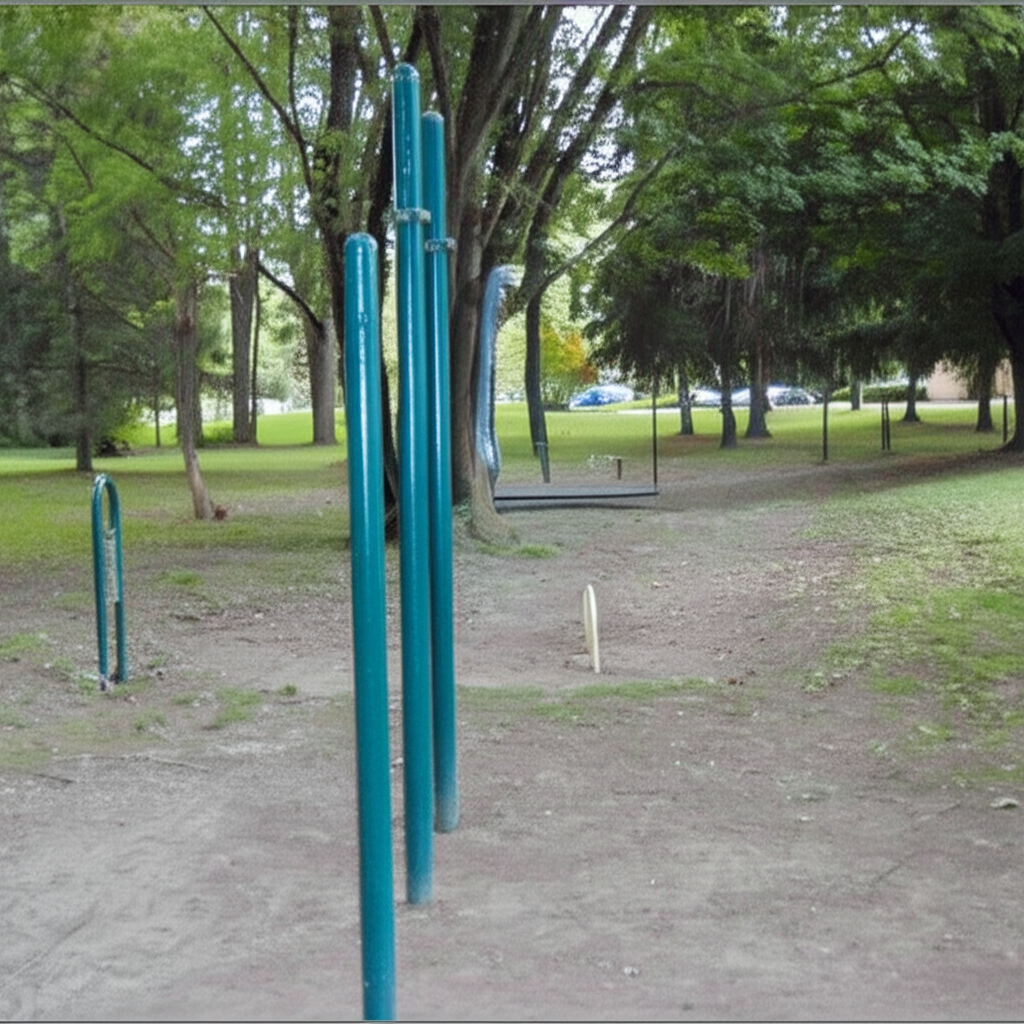 Calisthenics park in 821, Brandywine Highway, Village of Port Dickinson, City of Binghamton, Broome County, New York, 13901, United States