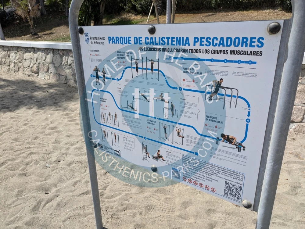 Calisthenics park in 
Address
                                    Paseo Pedro Manrique, 29680 Estepona, Málaga, Spain
                            