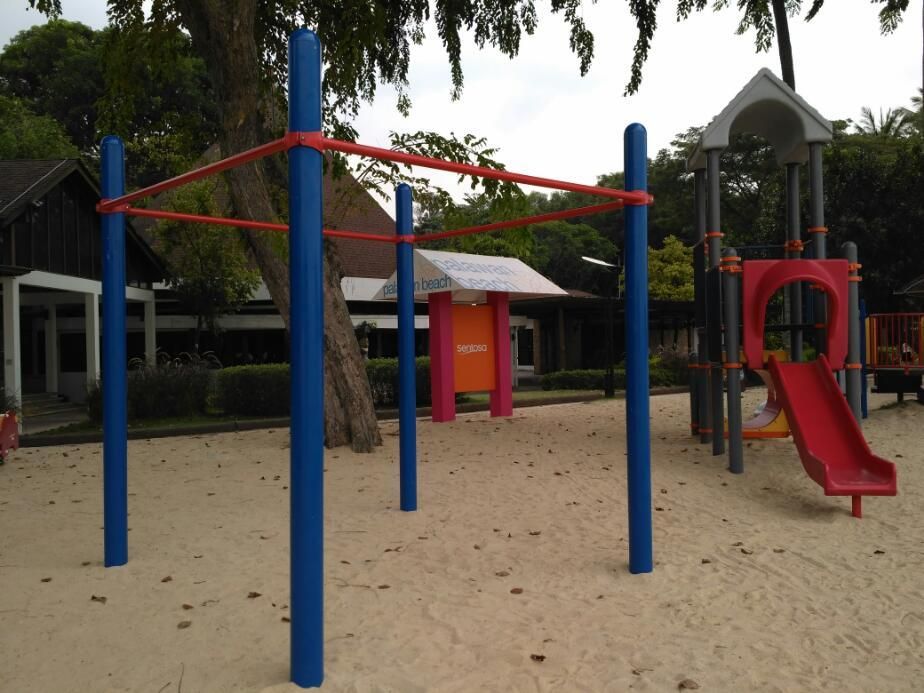 Outdoor Gym - Singapore - Singapore - Street Workout Park - Siloso Beach View - countries. - Spot