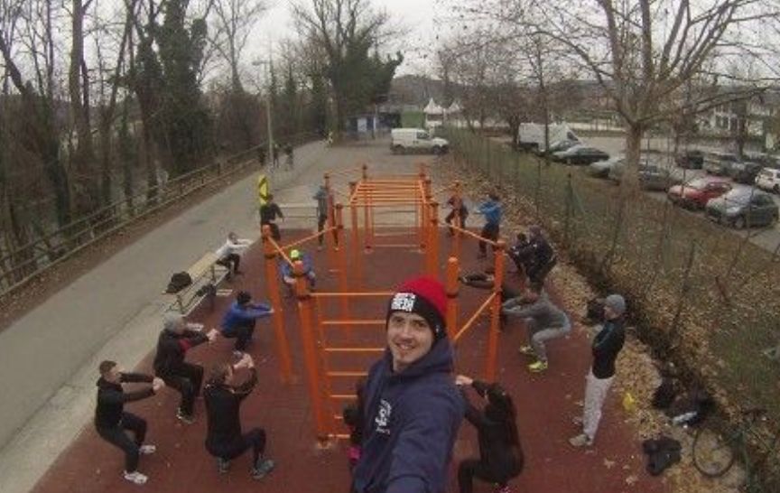 Calisthenics park in BRG Körösistraße und HTBLVA Ortwein, Körösistraße, Geidorf, Graz, Steiermark, 8010, Österreich