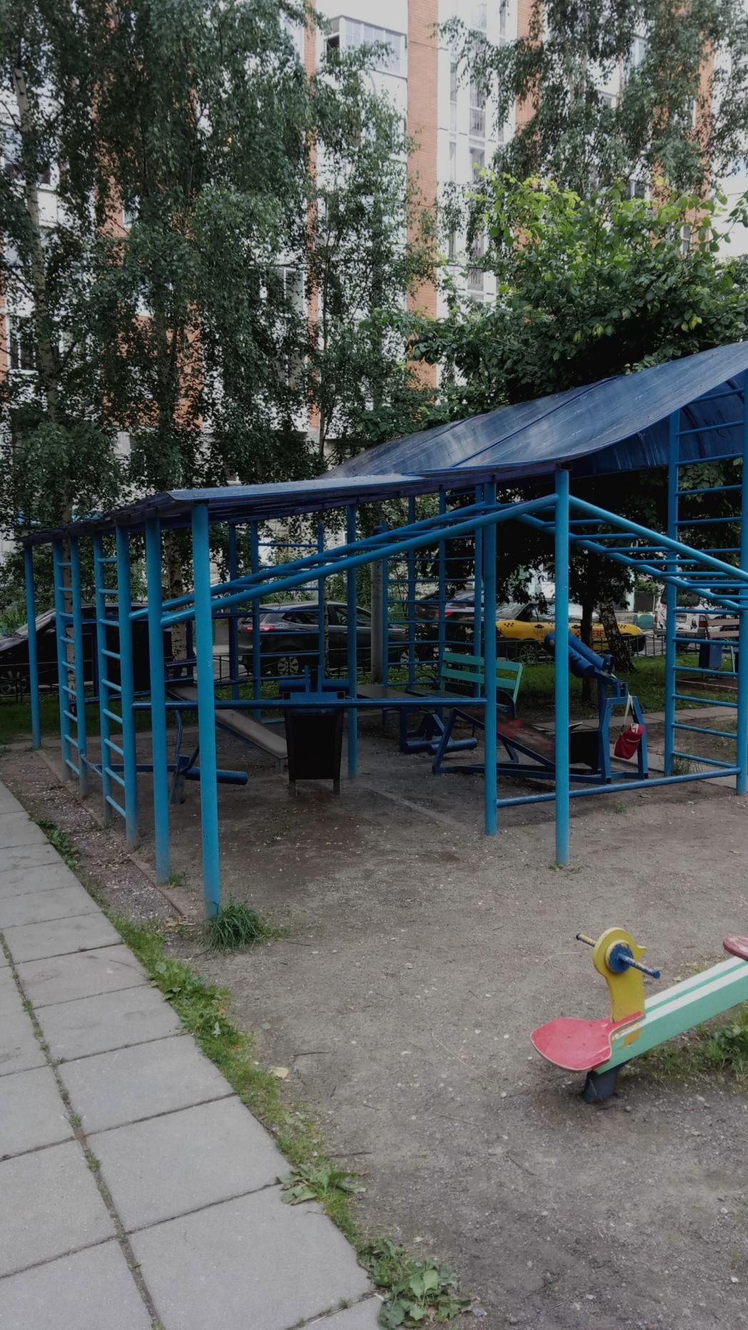 Calisthenics park in 17 к2 с1, Талдомская улица, Дегунино, район Западное Дегунино, Москва, Центральный федеральный округ, 127635, Россия