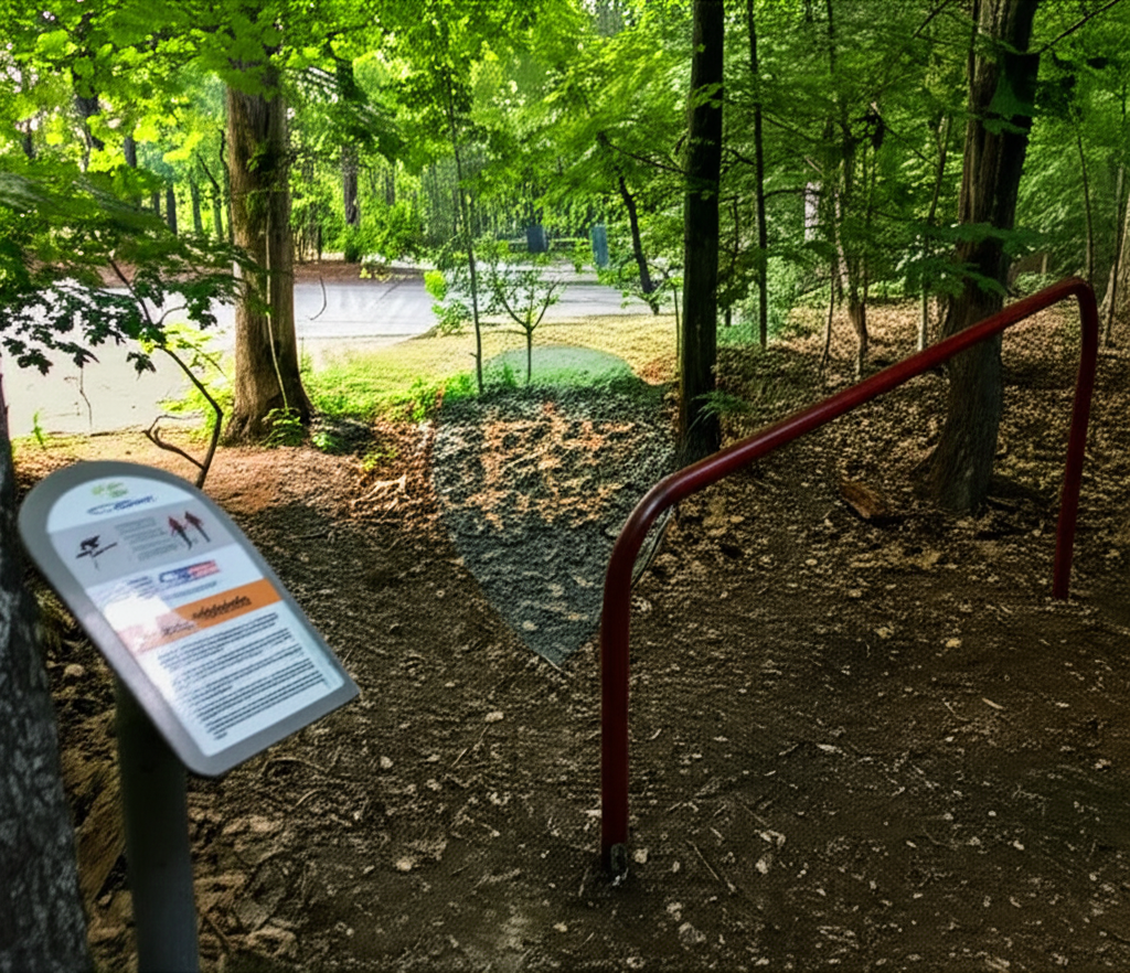 Calisthenics park in Pullup Bars, Research Drive, Cary, Wake County, North Carolina, 27512, United States
