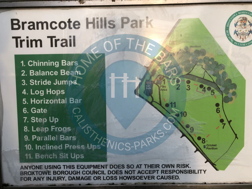 Bramcote - Outdoor Pull Up Bars - Bramcote Hills Park - United Kingdom - Spot