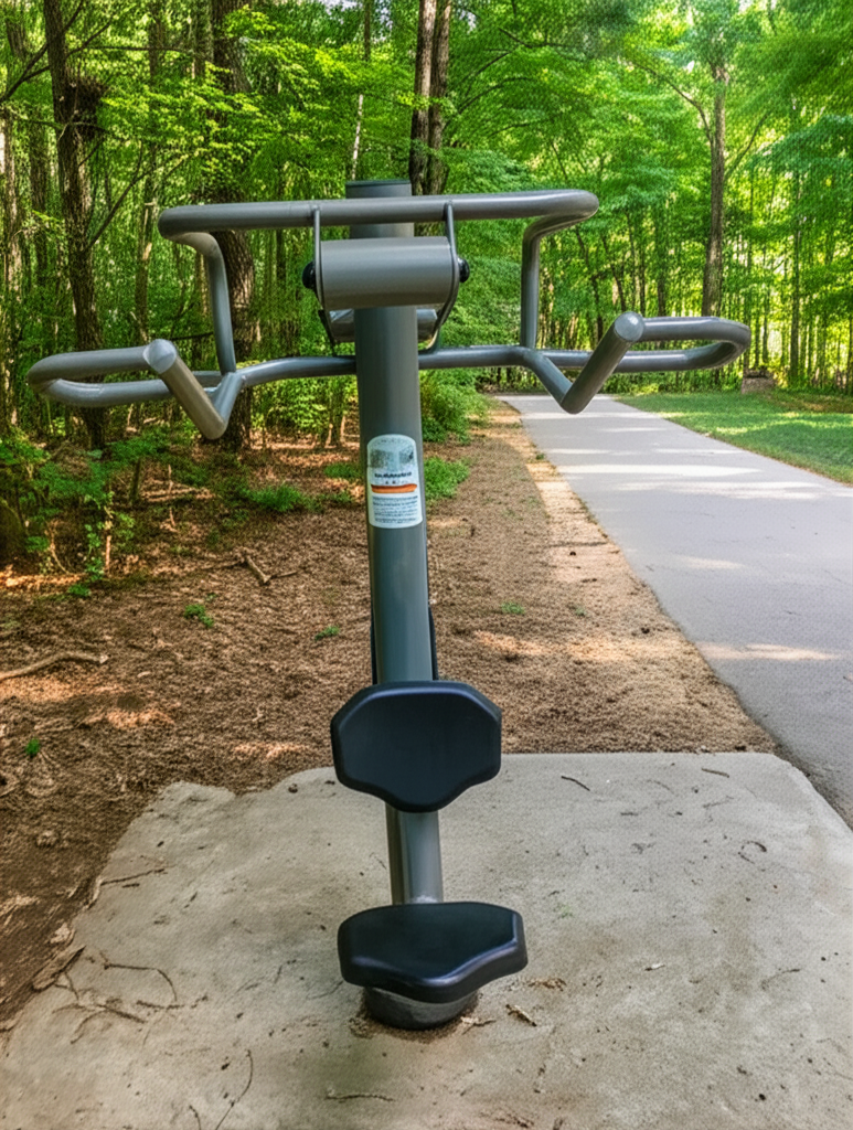 Calisthenics park in Pullup Bars, Research Drive, Cary, Wake County, North Carolina, 27512, United States