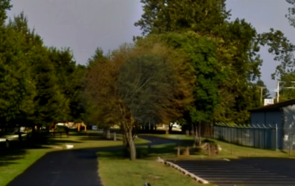 Calisthenics park in Pennsy Trail, Greenfield Courthouse Square Historic District, Greenfield, Hancock County, Indiana, 46140, United States