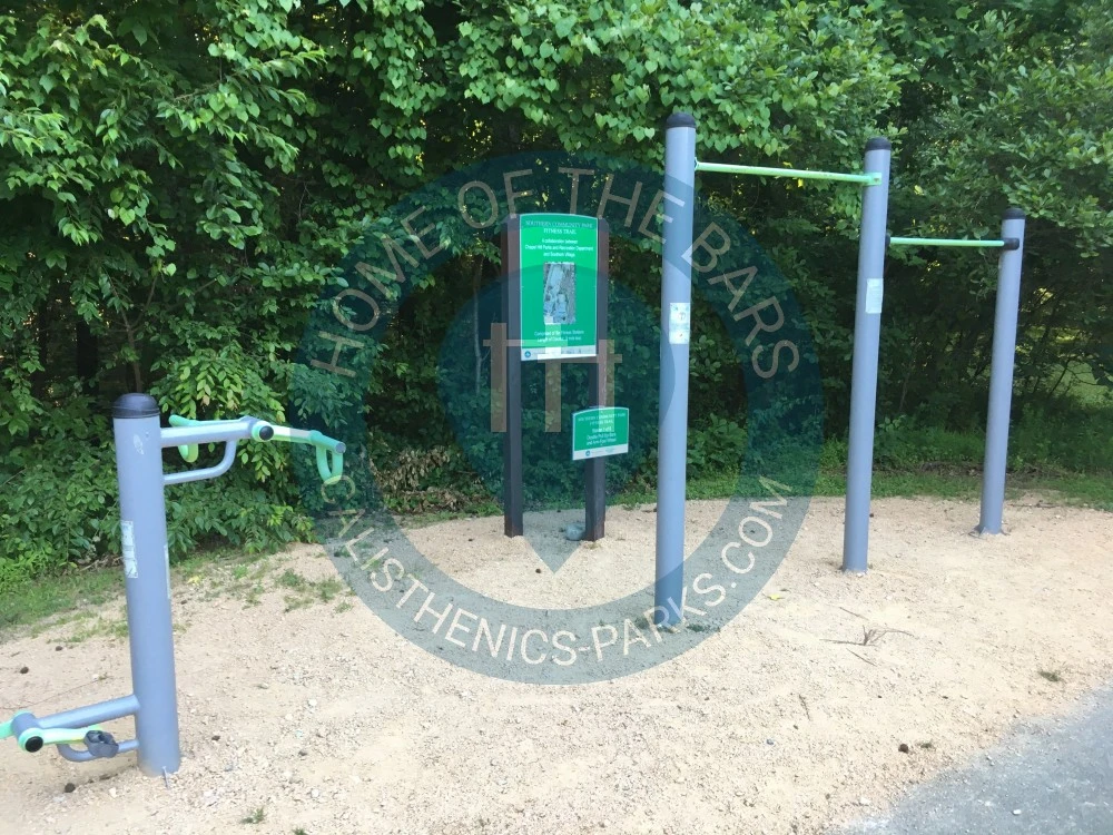 Calisthenics Stations - Chapel Hill - Southern Community Park Fitness Trail Stations - United States - Spot