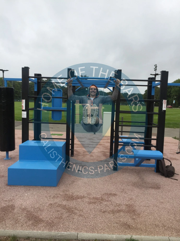 Calisthenics park in Complexe sportif Marcel Bec, Route du Pavillon l'Abbé, Bellevue, Meudon, Boulogne-Billancourt, Hauts-de-Seine, Île-de-France, France métropolitaine, 92190, France