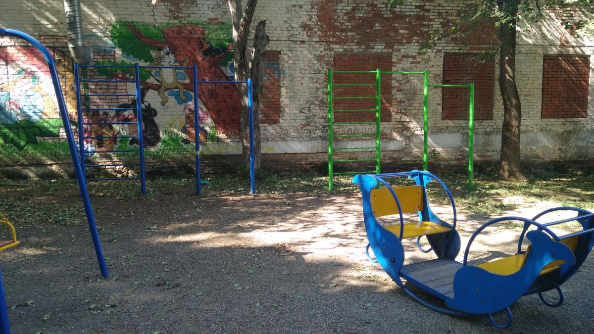Calisthenics park in 156, Таманская улица, Карасунский округ, Краснодар, городской округ Краснодар, Краснодарский край, Южный федеральный округ, 350040, Россия