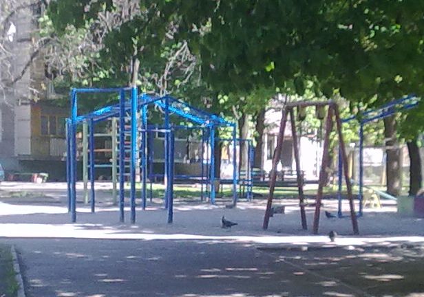 Calisthenics park in 20, Історична вулиця, Павло-Кічкас, Заводський район, Запоріжжя, Запорізька міська громада, Запорізький район, Запорізька область, 69106, Україна