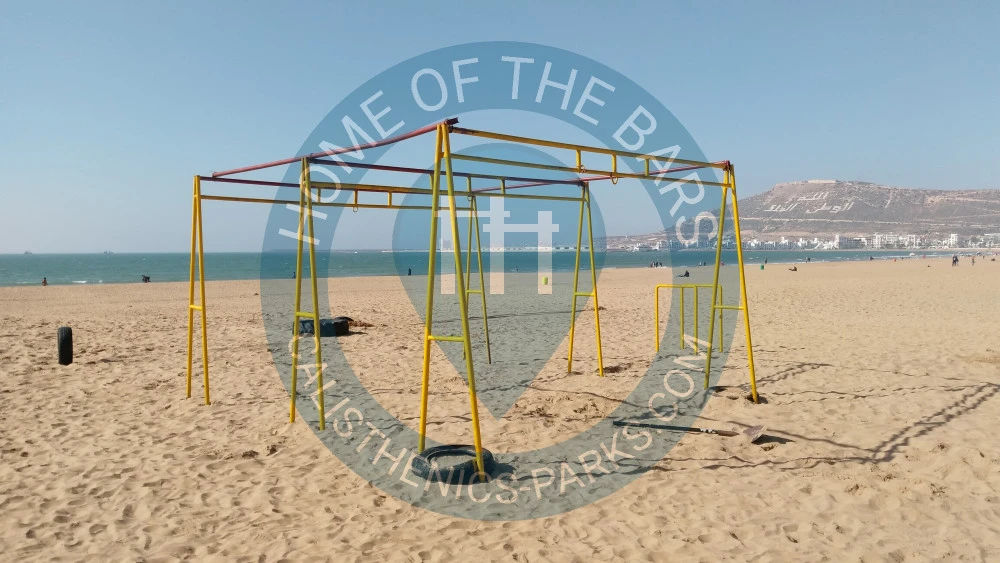 Agadir - Outdoor Exercise Station - Plage d'Agadir - Morocco - Spot