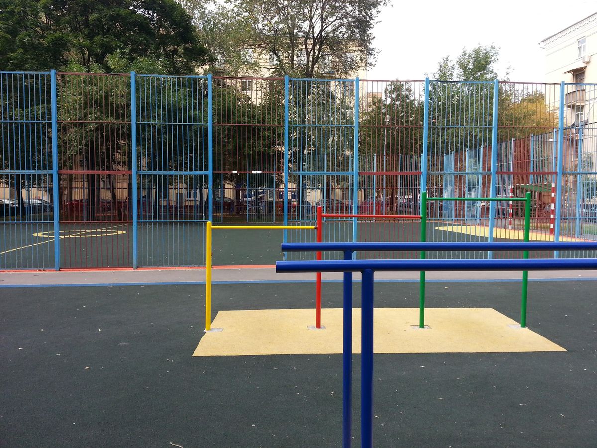 Calisthenics park in 20, Малый Тишинский переулок, Пресненский район, Москва, Центральный федеральный округ, 123056, Россия