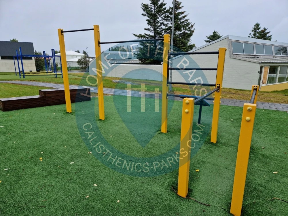 Workout Station - Outdoor Gym Hagaskoli park - countries. - Spot