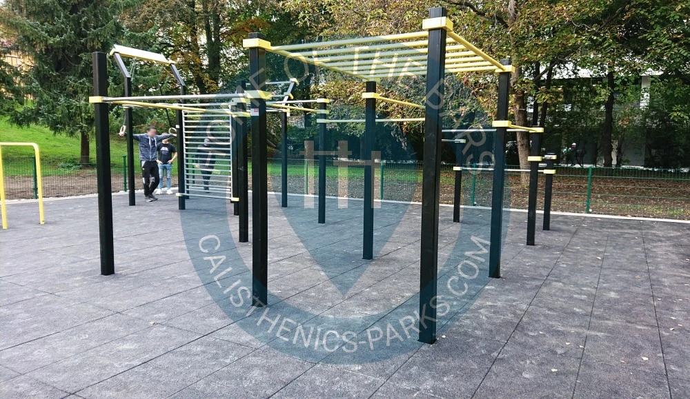 Calisthenics park in Calisthenics-Park Stadtgraben, Villacher Ring, Innere Stadt, Klagenfurt am Wörthersee, Kärnten, 9020, Österreich