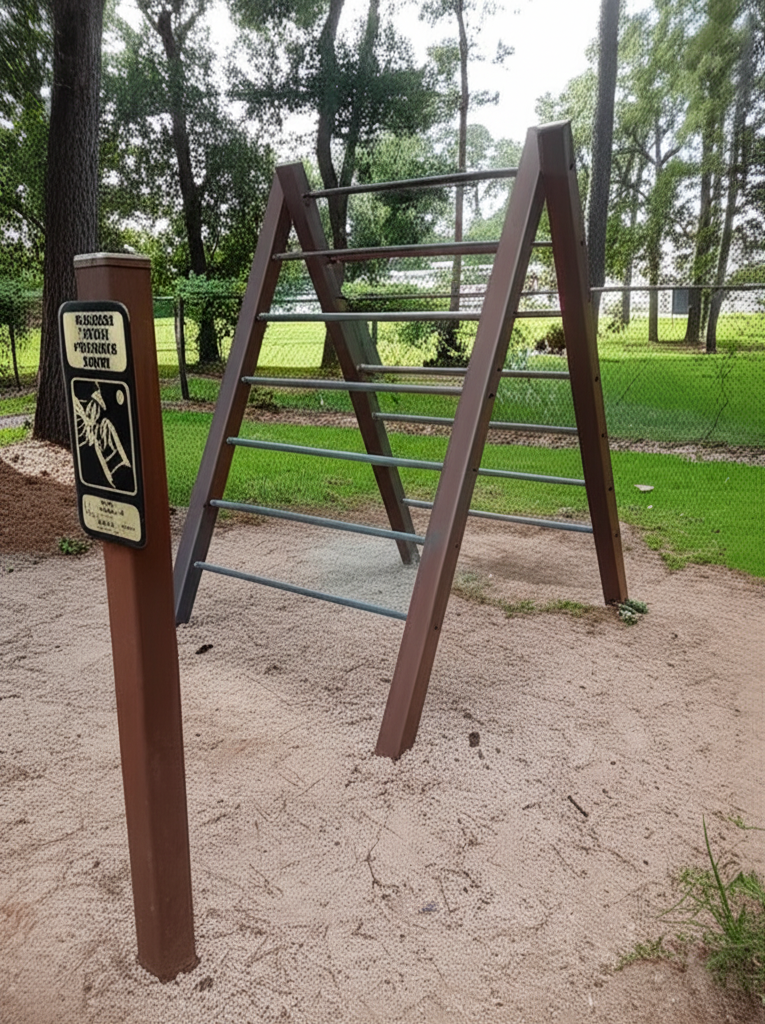 Calisthenics park in 8802, Will Clayton Parkway, Humble, Harris County, Texas, 77338, United States