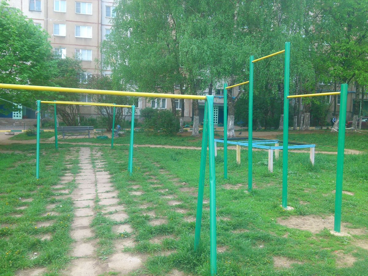 Calisthenics park in 34, Рязанская улица, Центральный территориальный округ, Тула, городской округ Тула, Тульская область, Центральный федеральный округ, 300012, Россия