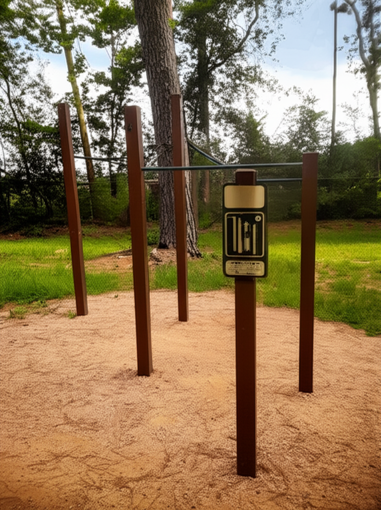 Calisthenics park in 8802, Will Clayton Parkway, Humble, Harris County, Texas, 77338, United States
