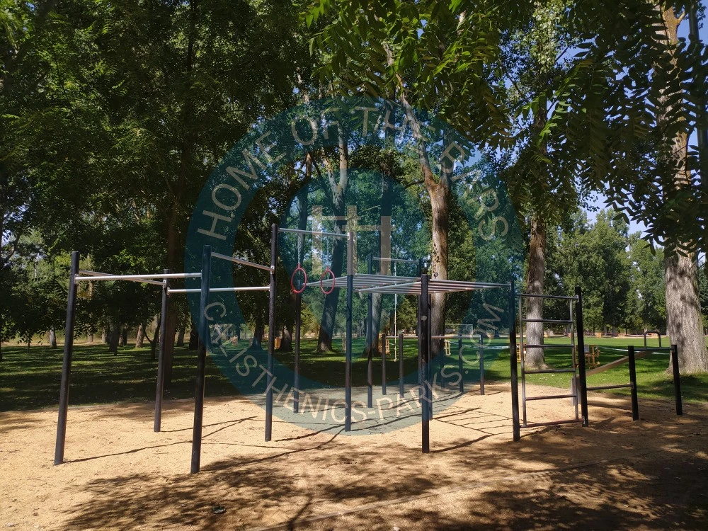 Calisthenics park in Camino de Matute, Virgen del Pilar, Almazán, Soria, Castilla y León, 42200, España