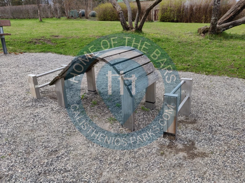 Fitness Park - Lahti - Keijutienpuisto exercise bench - Finland - Spot