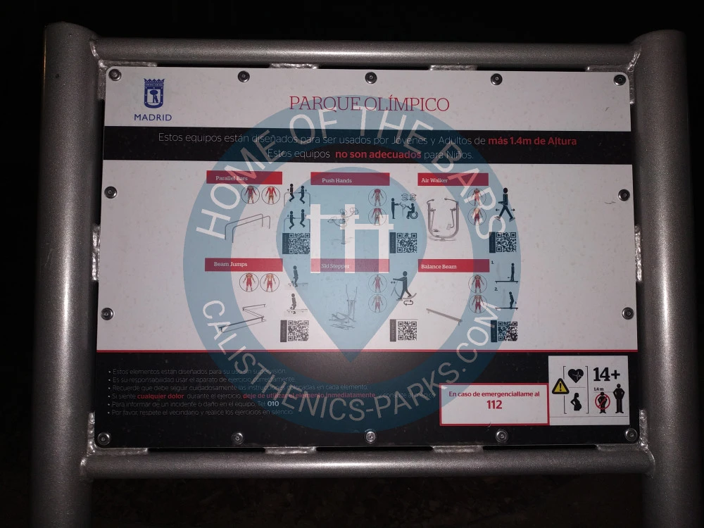 Calisthenics park in Oeste, Anillo Verde Ciclista, Rosas, Canillejas, San Blas - Canillejas, Madrid, Comunidad de Madrid, 28022, España