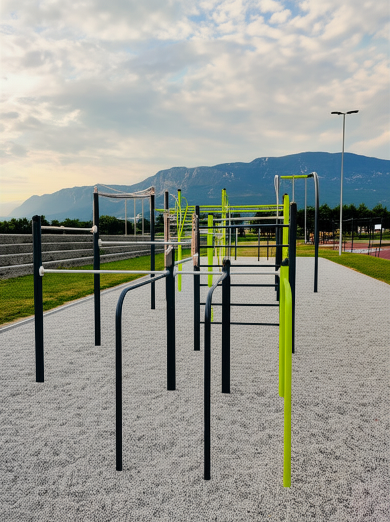 Calisthenics park in Goriška cesta, Zemono, Gradišče pri Vipavi, Vipava, 5271, Slovenija