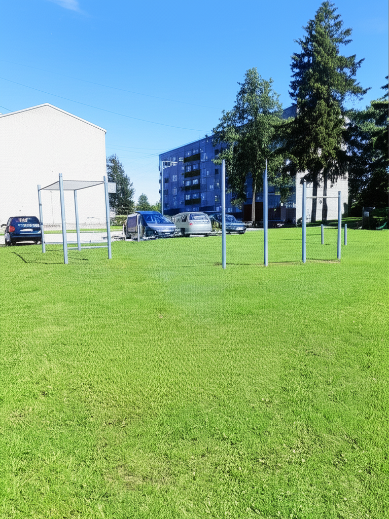 Calisthenics park in 50, Akmeņu iela, Pārogre, Ogre, Ogres novads, LV-5001, Latvija
