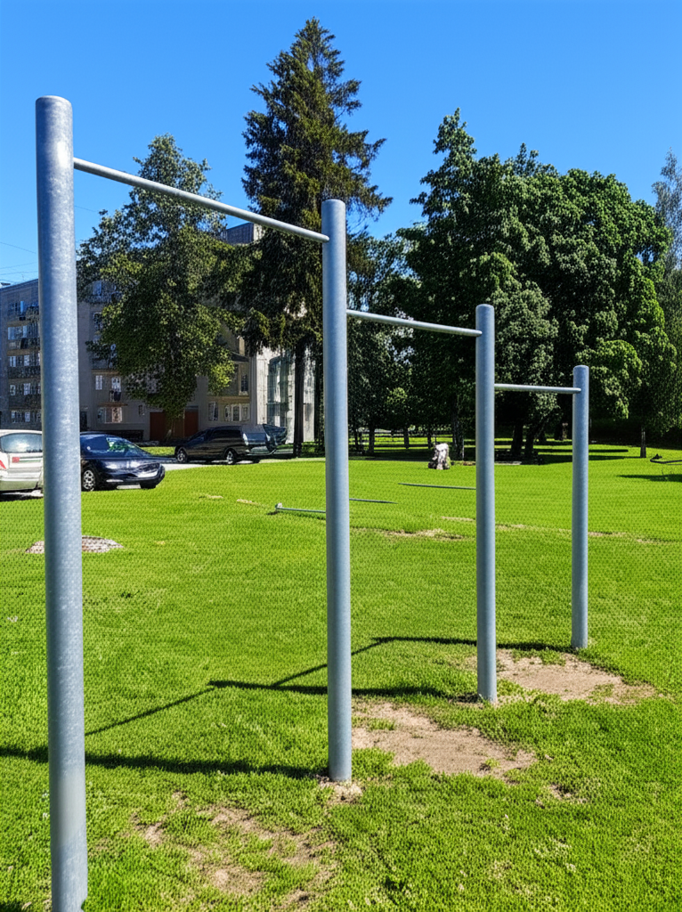 Calisthenics park in 50, Akmeņu iela, Pārogre, Ogre, Ogres novads, LV-5001, Latvija