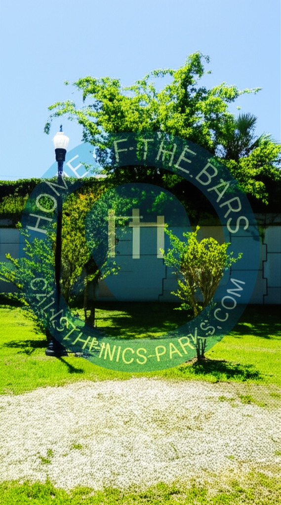 Calisthenics park in legacy park sidewalk, Ocala, Marion County, Florida, United States