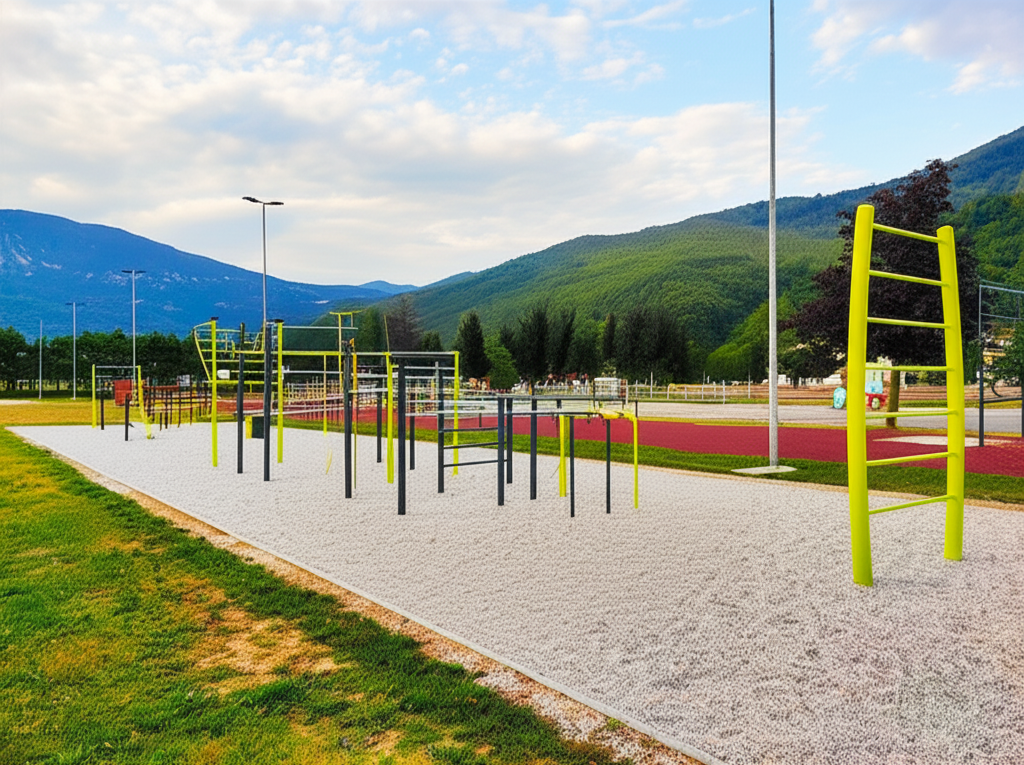 Calisthenics park in Goriška cesta, Zemono, Gradišče pri Vipavi, Vipava, 5271, Slovenija