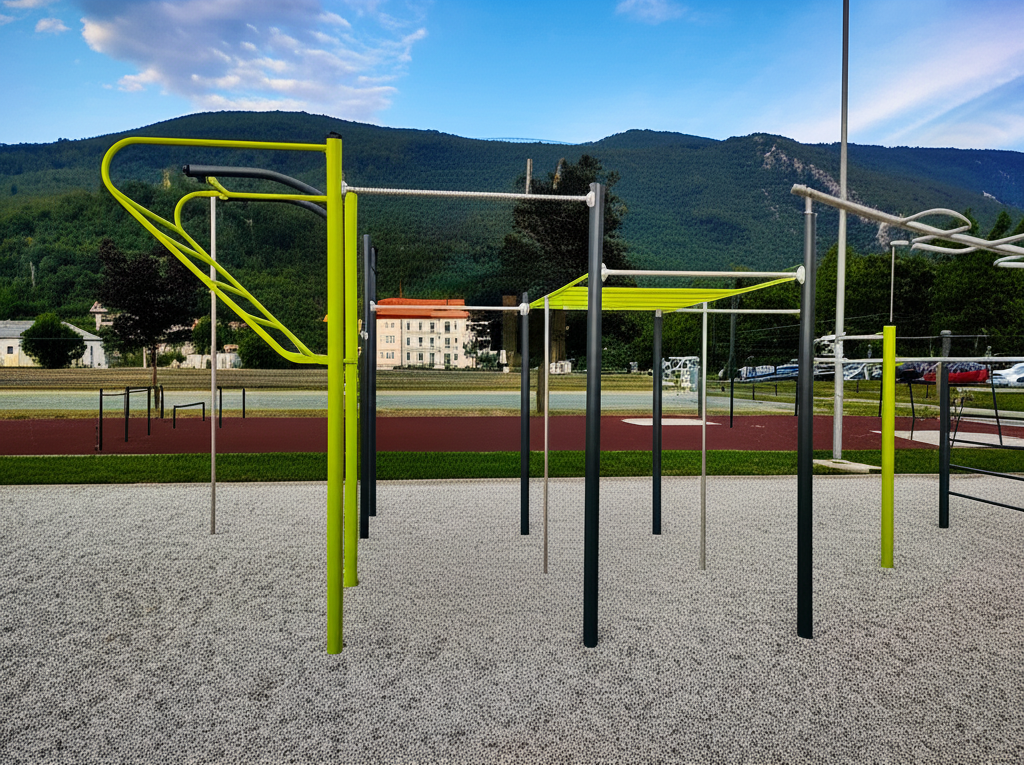 Calisthenics park in Goriška cesta, Zemono, Gradišče pri Vipavi, Vipava, 5271, Slovenija