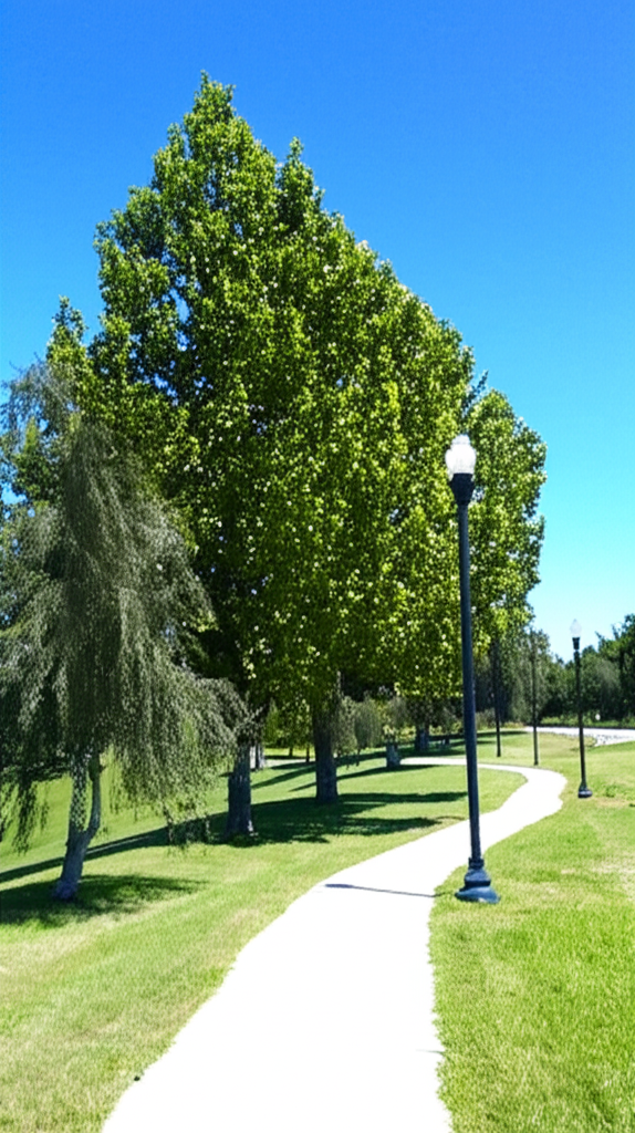 Calisthenics park in legacy park sidewalk, Ocala, Marion County, Florida, United States