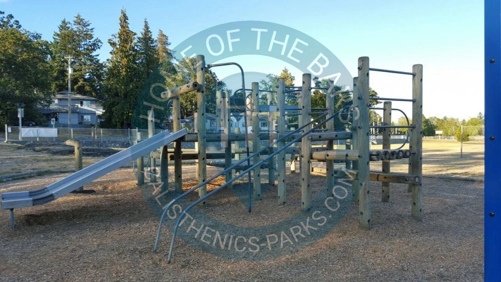 Calisthenics park in Ecole Marigold Elementary, 3751, Grange Road, Saanich, Capital Regional District, British Columbia, V8Z 1M8, Canada