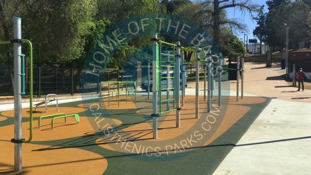 Calisthenics park in Polideportivo de San Juan, Camino de las Molinos, Alcalá de Guadaíra, Sevilla, Andalucía, 41500, España