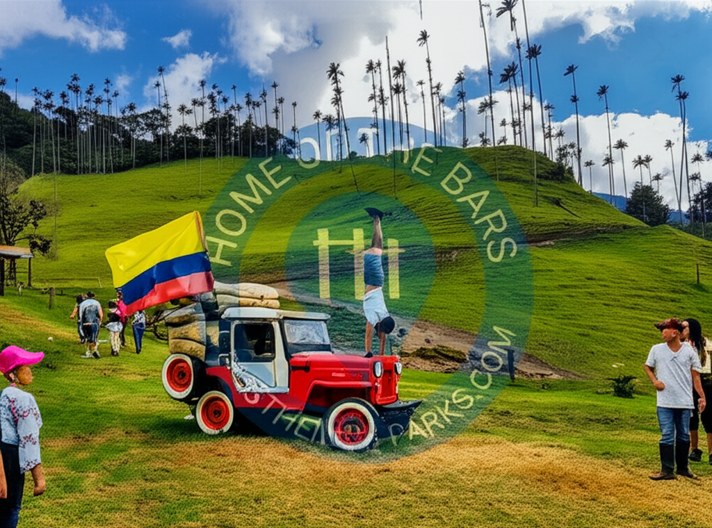 Calisthenics park in Salento, Fría, Quindío, Colombia