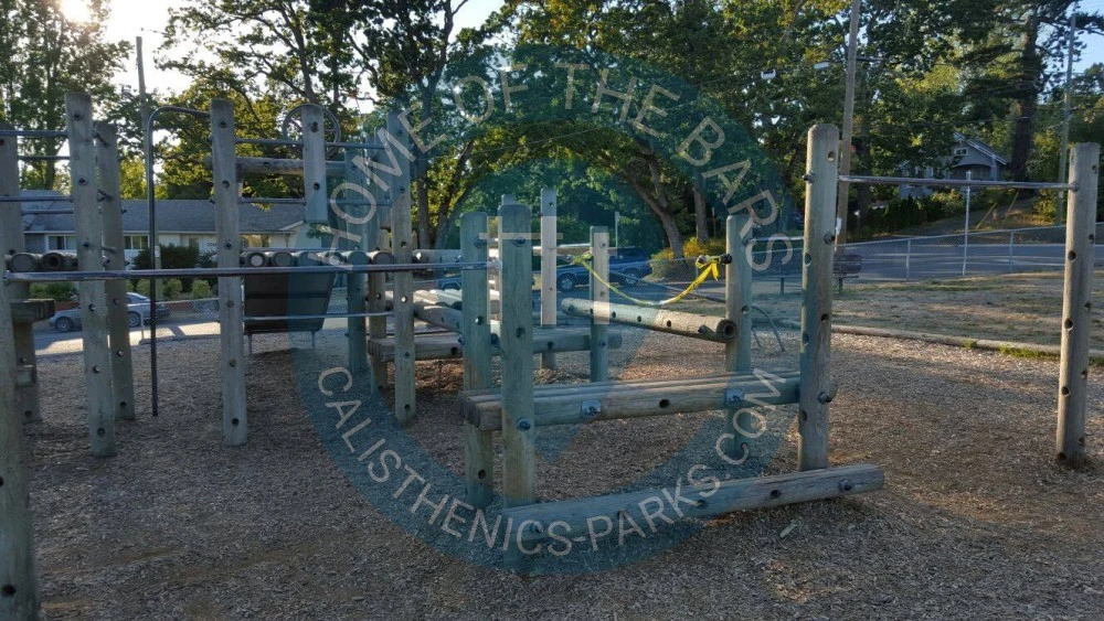 Calisthenics park in Ecole Marigold Elementary, 3751, Grange Road, Saanich, Capital Regional District, British Columbia, V8Z 1M8, Canada